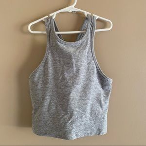 Beyond Yoga Gray Spacedye Studio Cropped Tank